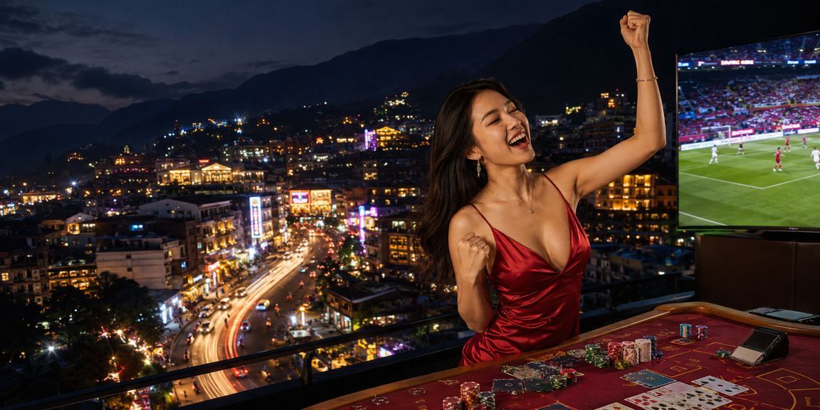 Giao diện baccarat neon tại Sa Pa - trò chơi casino trực tuyến bảo mật